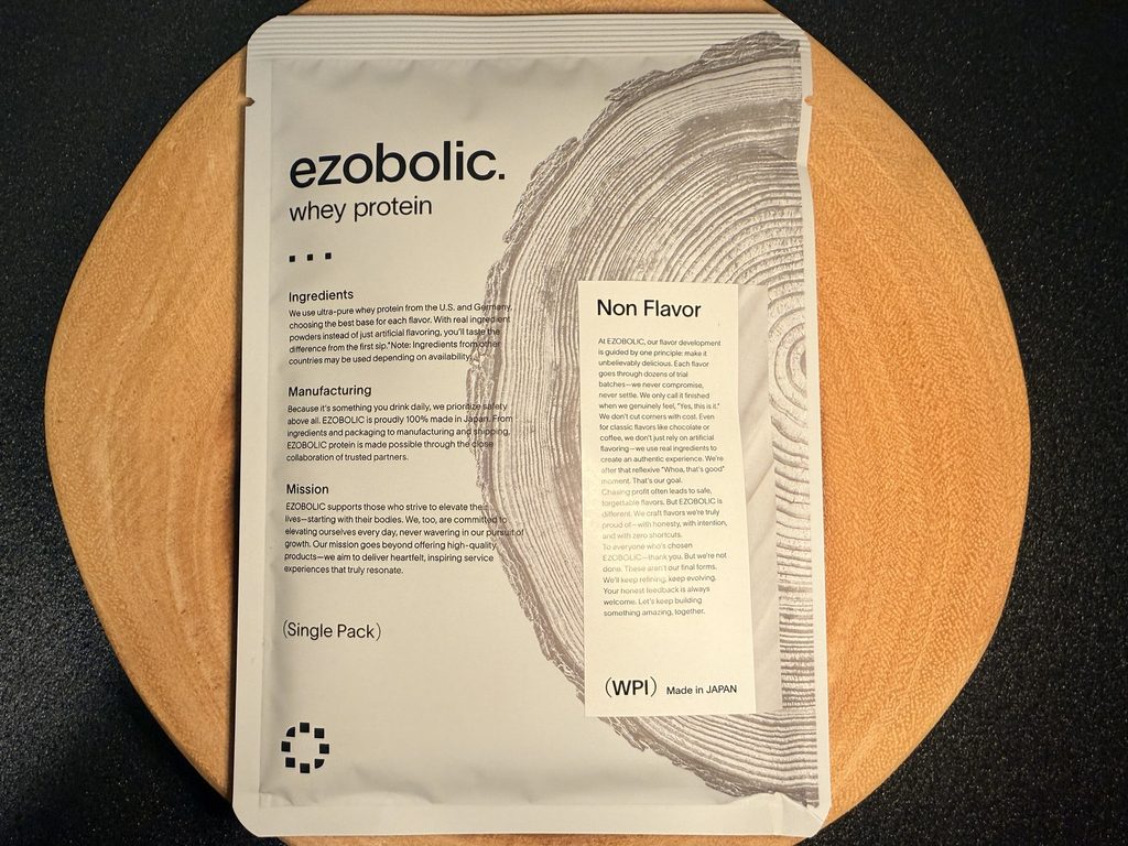 EZOBOLIC プロテイン WPI100% ノンフレーバーのパッケージ
